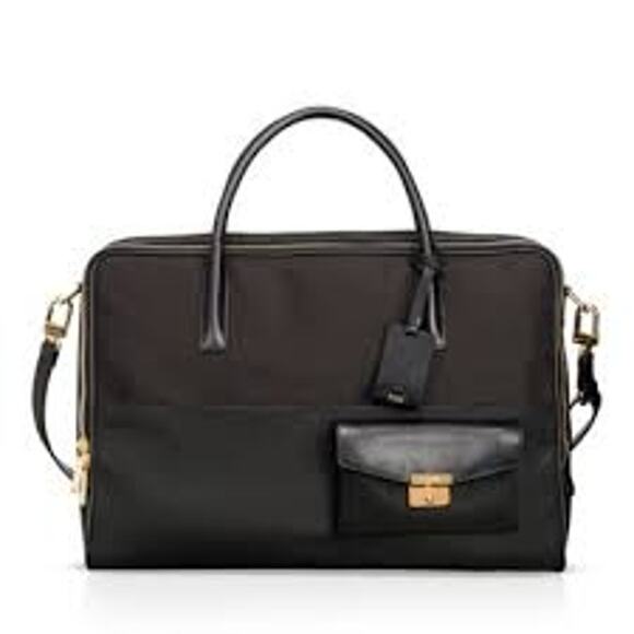 TUMI Larkin Marin Double Zip Brief Shoulder Bag - Picture 1 of 11